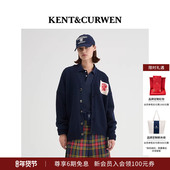 外套 肯迪文玫瑰贴布刺绣纯羊毛针织开衫 明星同款 KENT&CURWEN