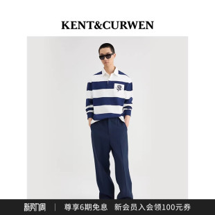 西裤 KENT&CURWEN 肯迪文秋冬系列男宽松弹力腰垂坠感休闲裤