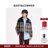 KENT&CURWEN 肯迪文秋冬系列女士英伦风格 纹休闲夹克短外套