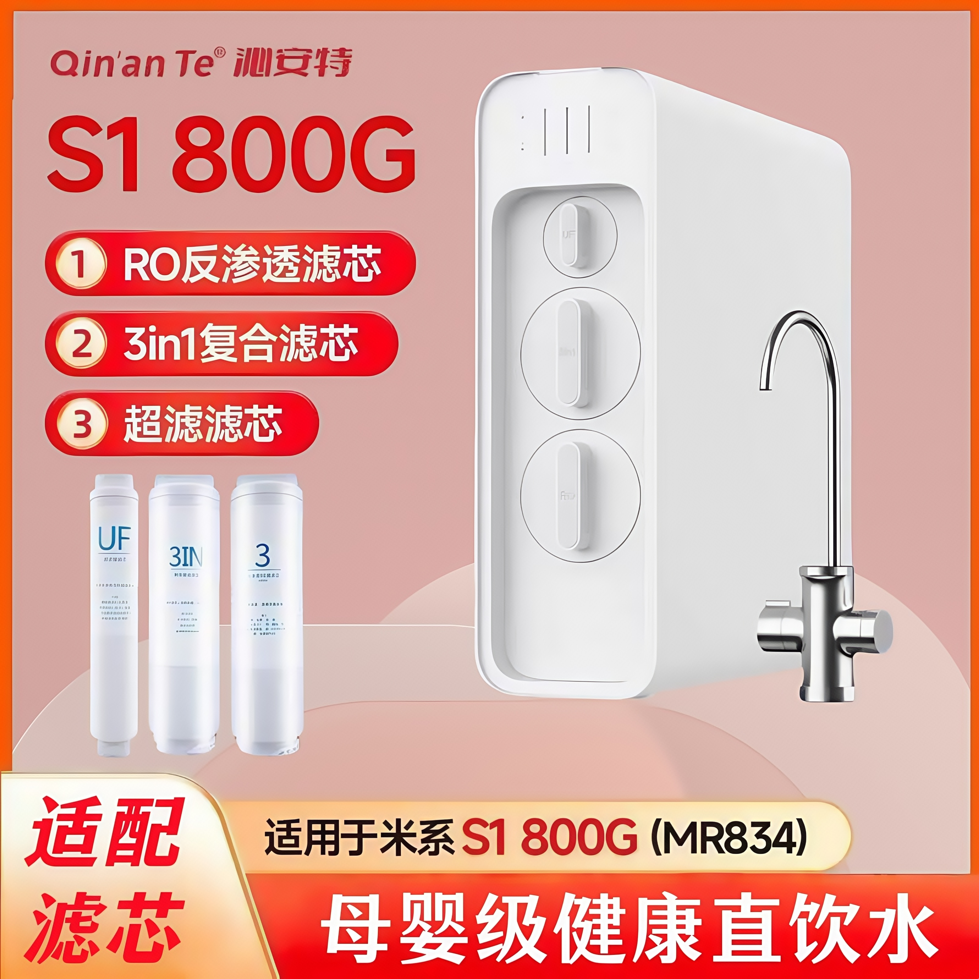 适配米家净水器S1800G滤芯