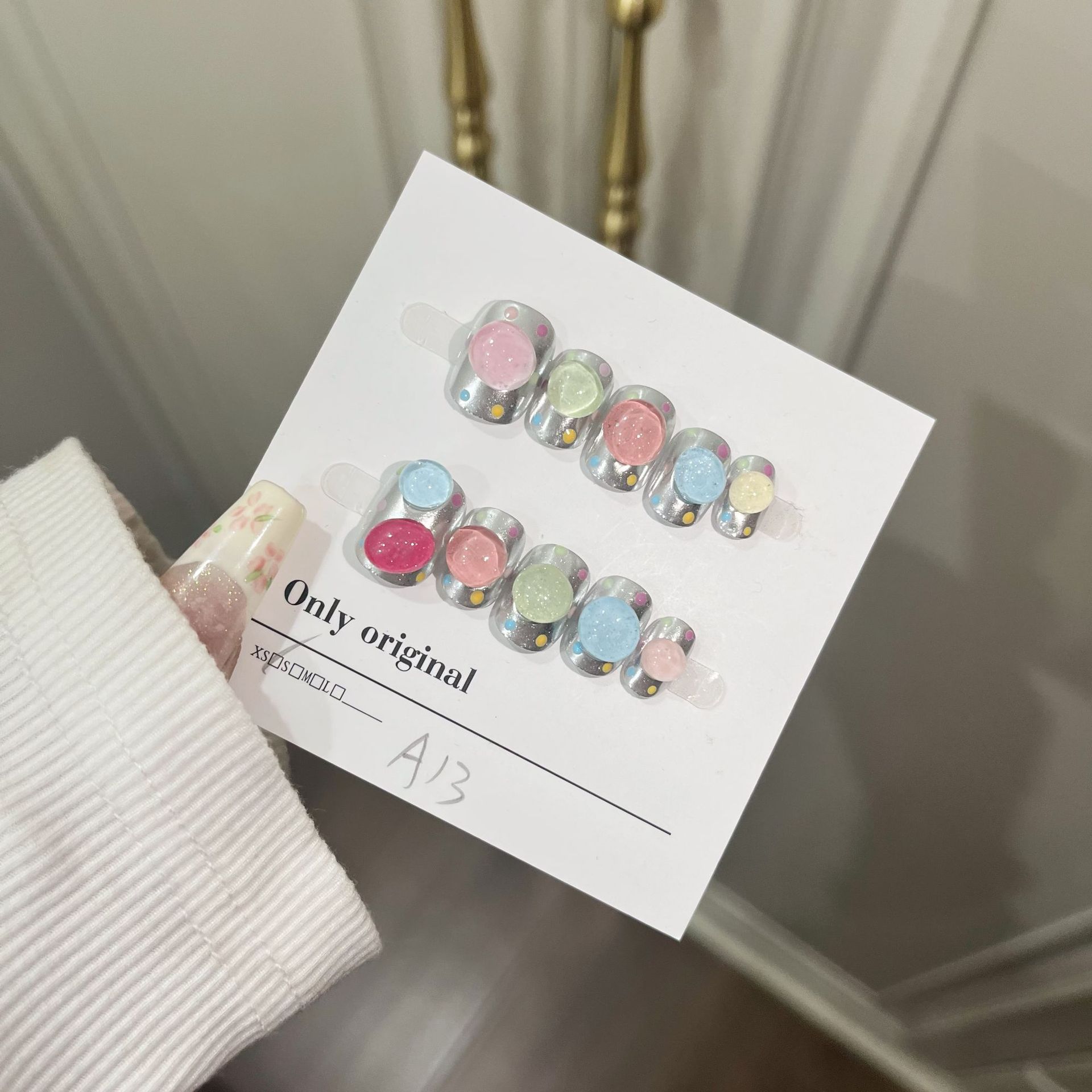 多巴胺糖果魔镜粉穿戴甲