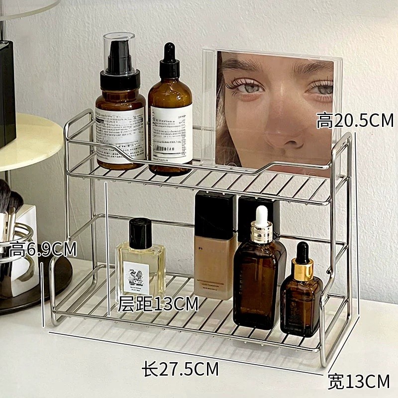 极简风不锈钢置物架浴室洗手台