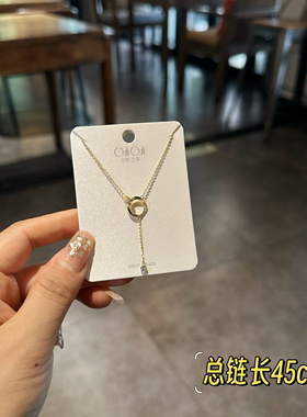 古丽古丽新款高级项链轻奢小众设计感锁骨链精致百搭925银07177