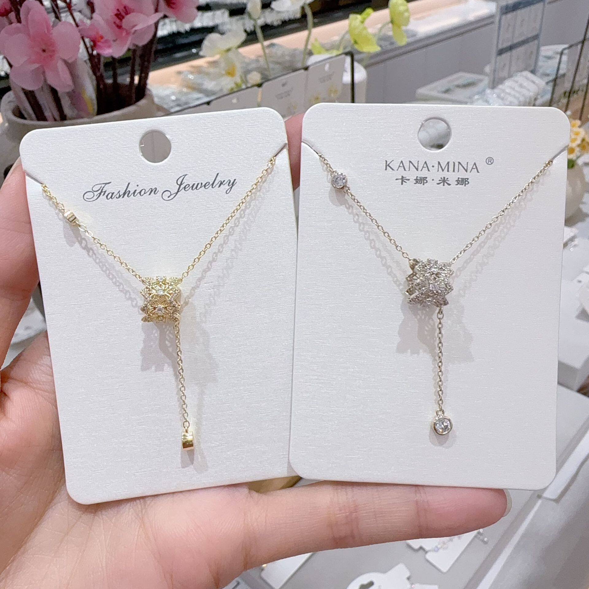 卡娜米娜精美新款极简风镂空环形项链时尚ins风简约时尚锁骨链图片