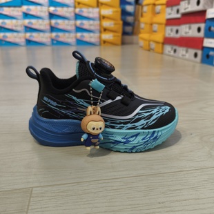 比迪冬季童鞋新款二棉加绒保暖男童皮面防滑纽扣运动鞋儿童休闲鞋