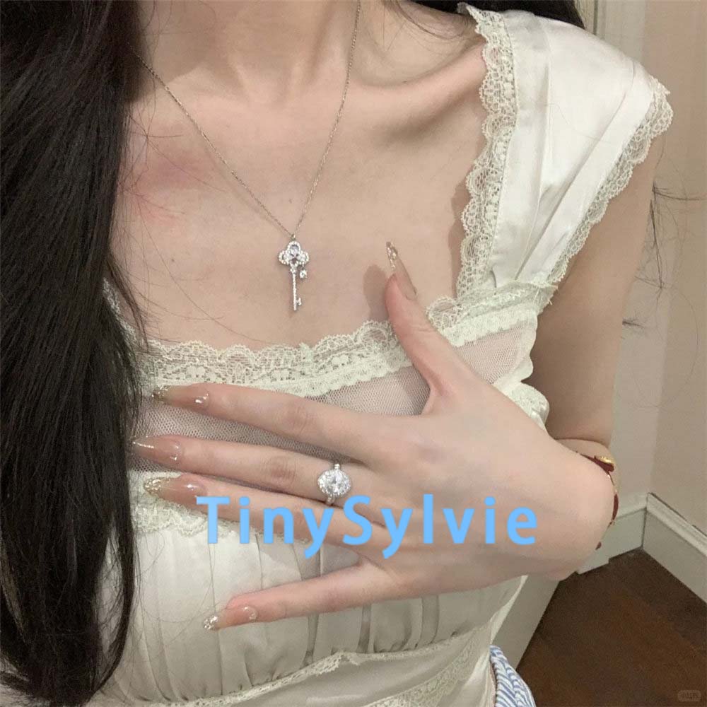 TinySylvie满钻钥匙细链项链
