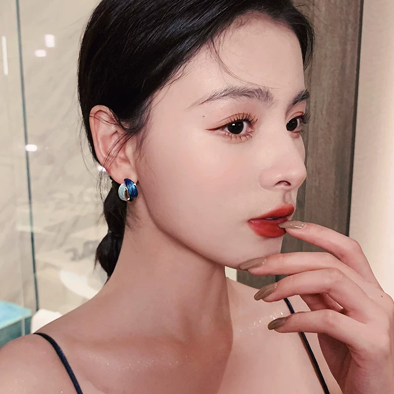 TinySylvie法式复古滴釉耳环