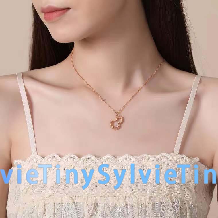 TinySylvie新中式镂空葫芦锁骨链