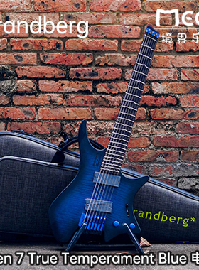 Strandberg Boden 7 True Temperament Blue 电吉他 无头