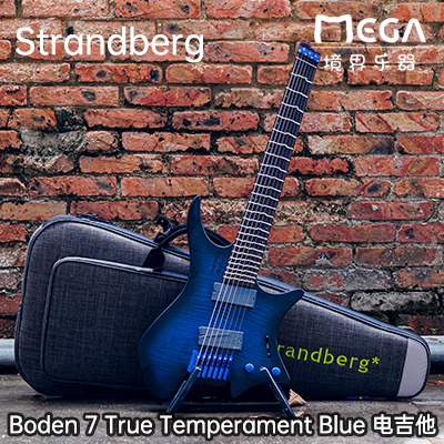 Strandberg Boden 7 True Temperament Blue 电吉他 无头