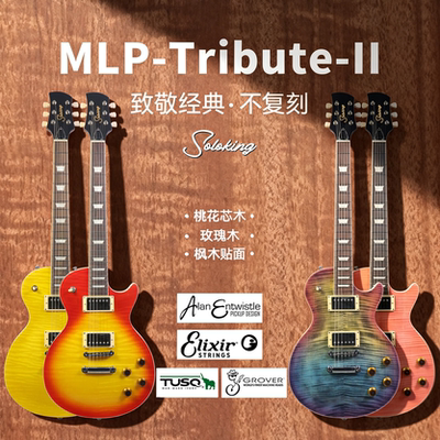 Soloking单挑王 MLP-Tribute II 致敬系列 番茄炒蛋 凸面LP电吉他