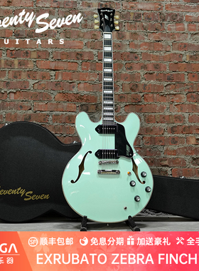 Seventy Seven EXRUBATO ZEBRA FINCH SFG 空心电吉他