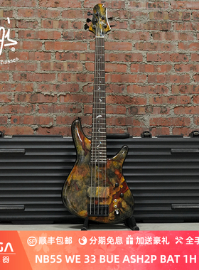 （已售，定制参考）Sugi Guitars NB5S WE 33 BUE ASH2P  电贝斯