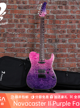 (已售定制参考）T's Guitars Novacaster II Purple Faded 电吉他