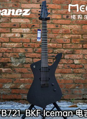 Ibanez 依班娜 ICTB721 七弦双摇电吉他铁标黑金属重型印尼产