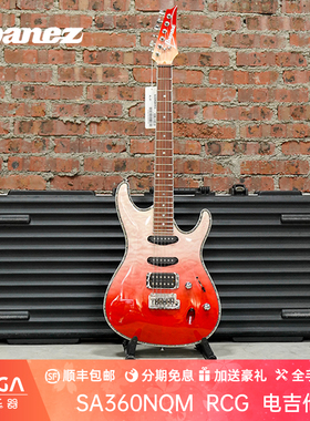 依班娜 Ibanez SA360NQM RCG 小双摇 电吉他 超薄琴体 新款红色