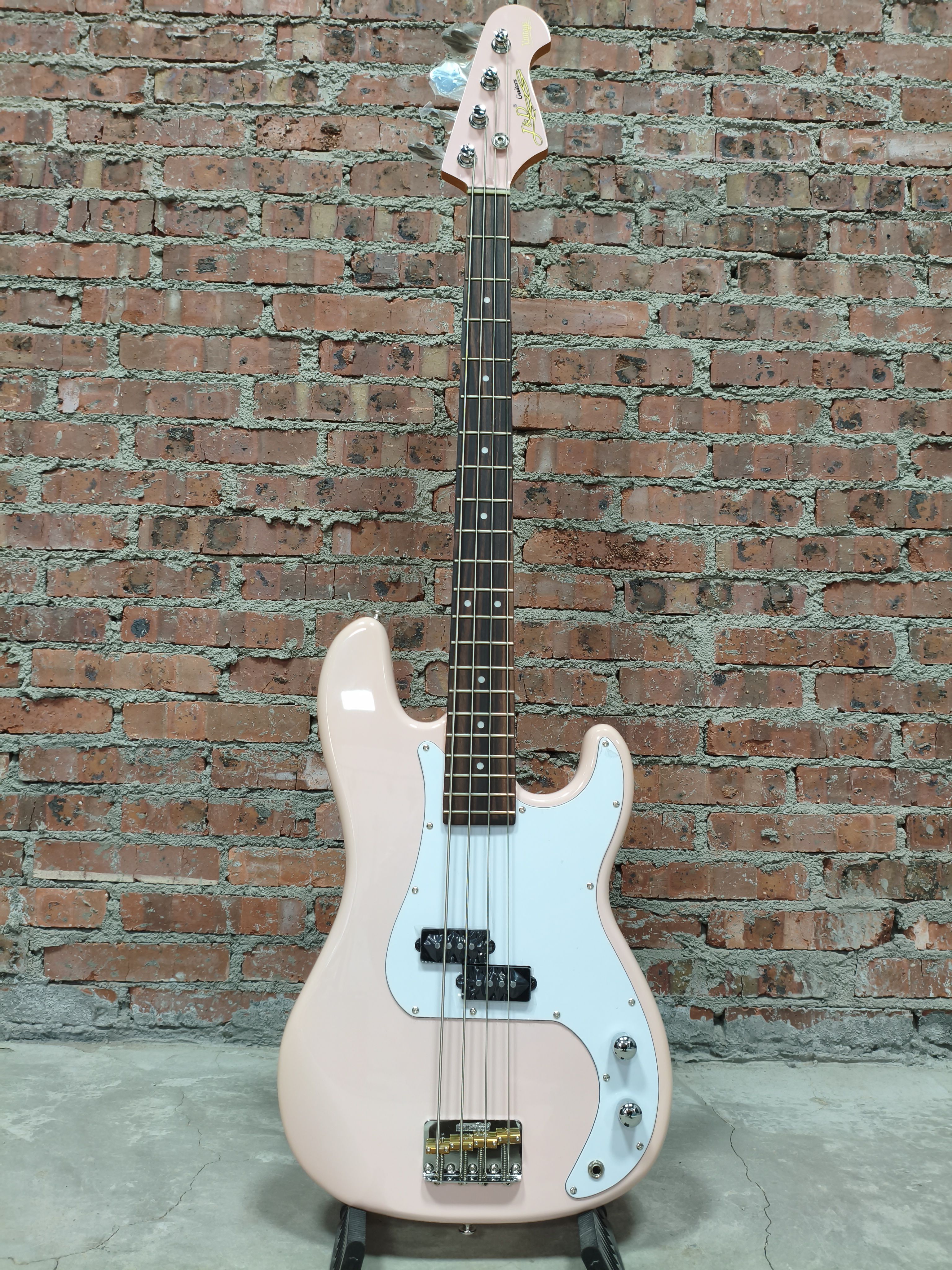 （全新瑕疵特价品）J&D guitars jd贝斯 PB-1963 限量粉色