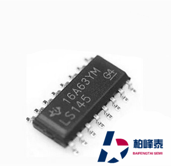 SN74LS145DR 丝印：LS145 SOP-16 十进制解码器 TI正品 可直拍