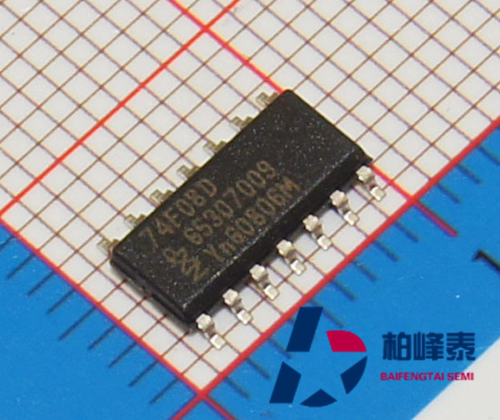SN74F08DR 74F08D 丝印：F08 SOP-14 原装正品 IC配套 可直拍