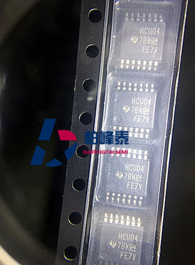 SN74HCU04APWR 丝印：HCU04A TSSOP-14超薄 TI正品 IC配套 可直拍