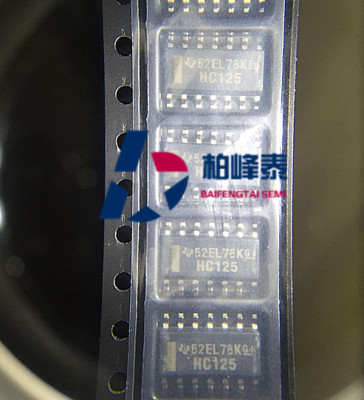 SN74HC125DR 丝印：HC125 SOP-14 TI原装正品 IC配单 可直拍