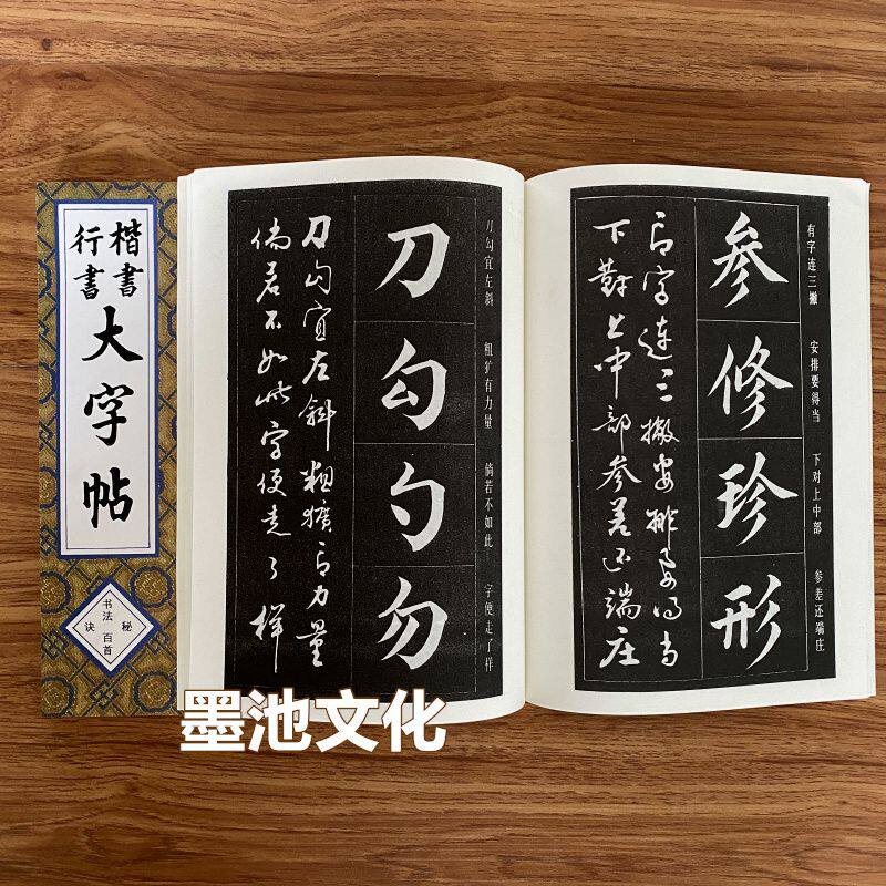 楷书行书大字帖 书法秘诀百首修订版 赵玉亭行楷毛笔书法字帖临摹