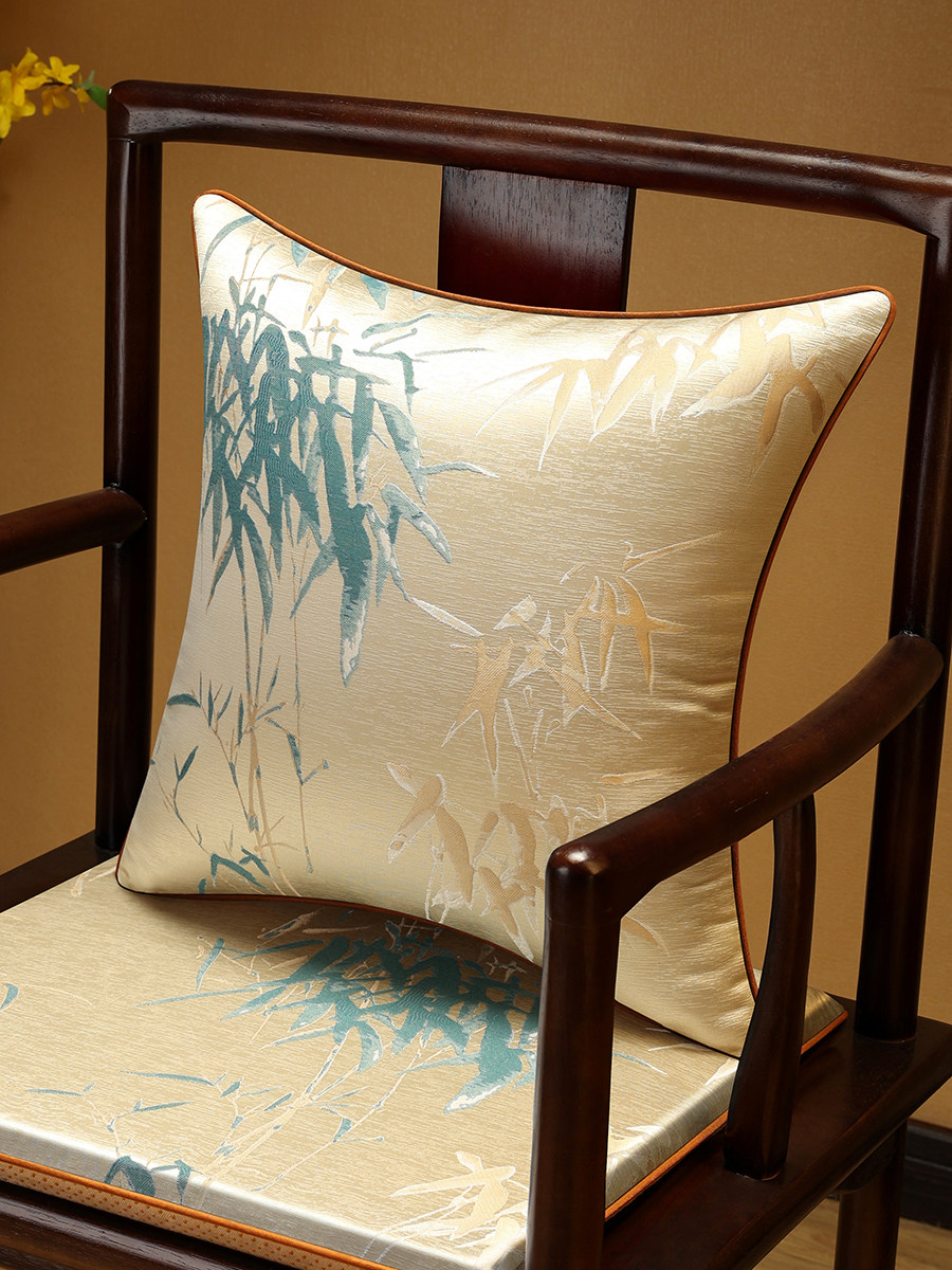 新中式抱枕古典红木沙发靠背枕床头靠包枕椅子护腰枕中国风靠垫枕