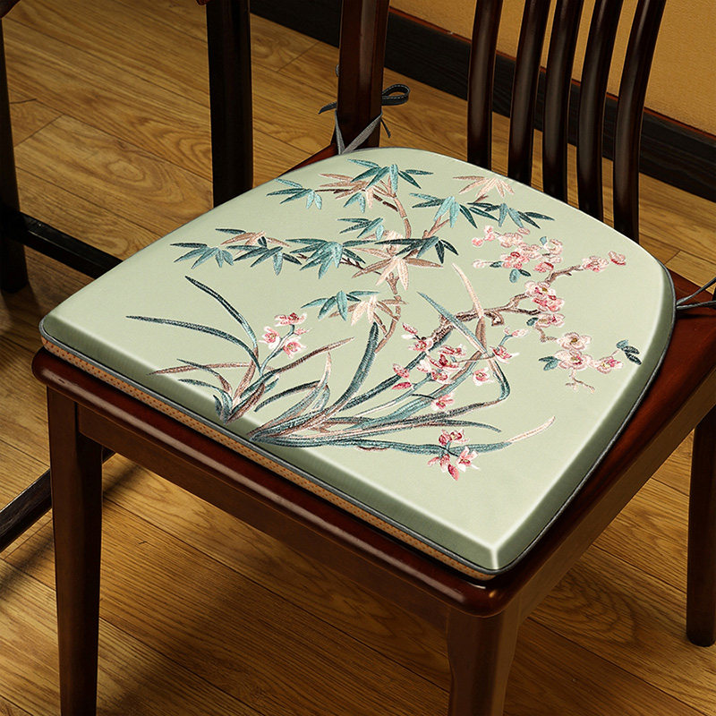 中式马蹄形垫子餐椅垫红木沙发坐垫椅子垫座垫实木凳子垫餐桌椅垫