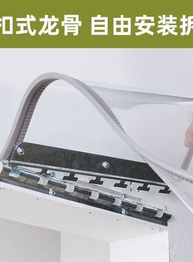 2025新款透明空调门帘冬季保暖防风店铺商用挡风皮帘PVC塑料帘子