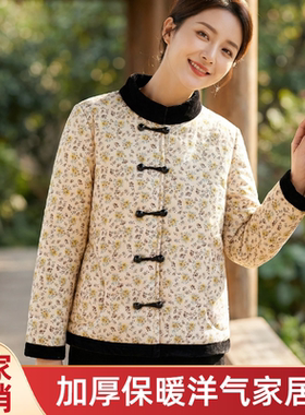加绒罩衣2026新款冬季棉服女款外套战袍妈妈棉袄显瘦加厚保暖省服
