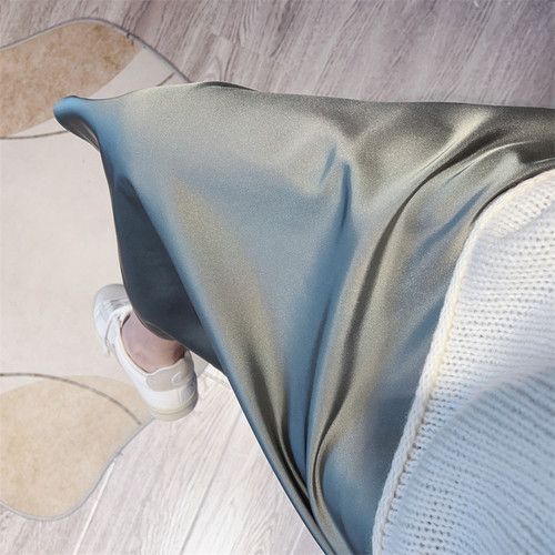 中长A字清新百搭腰部松紧