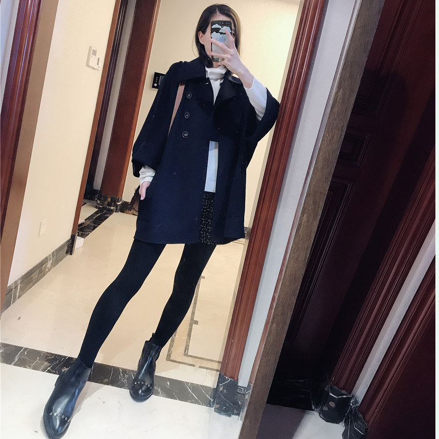 0系列羊毛羊绒不规则A字款外套