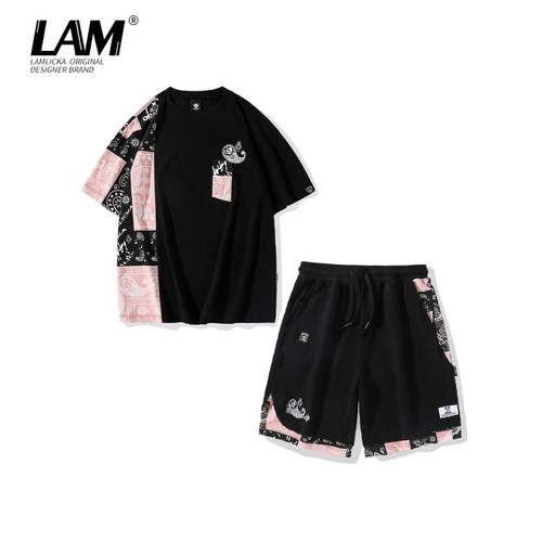 LAMLICKA短袖短裤两件套装男女款