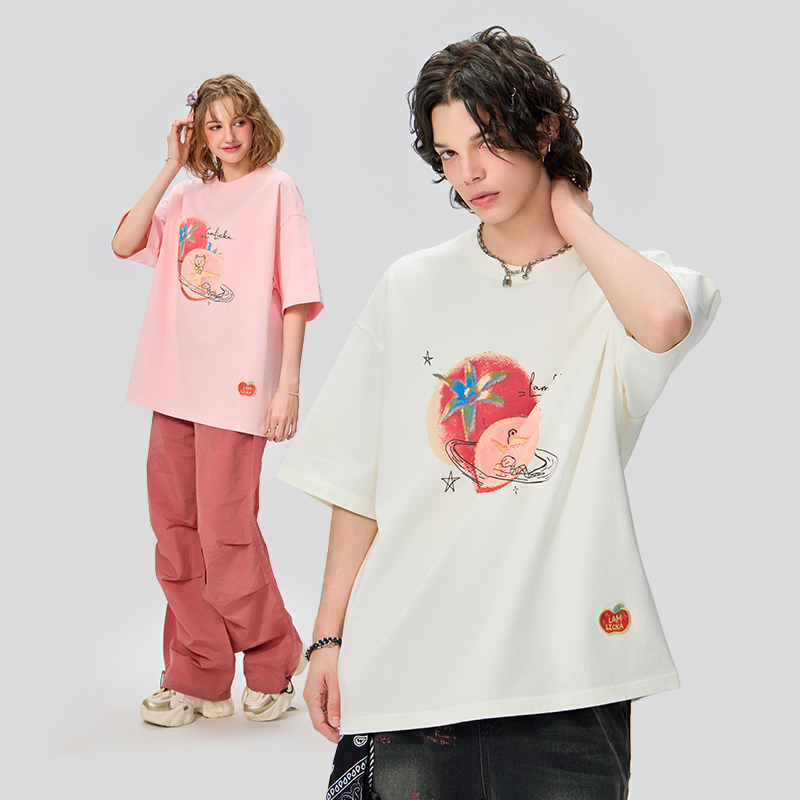 LAMLICKA番茄西红柿印花t恤短袖