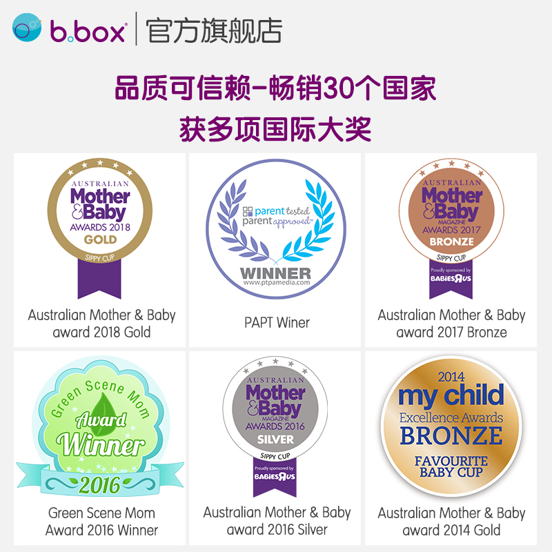 bbox吸管杯ppsu儿童水杯宝宝重力球奶瓶学饮杯婴儿6个月以上杯子