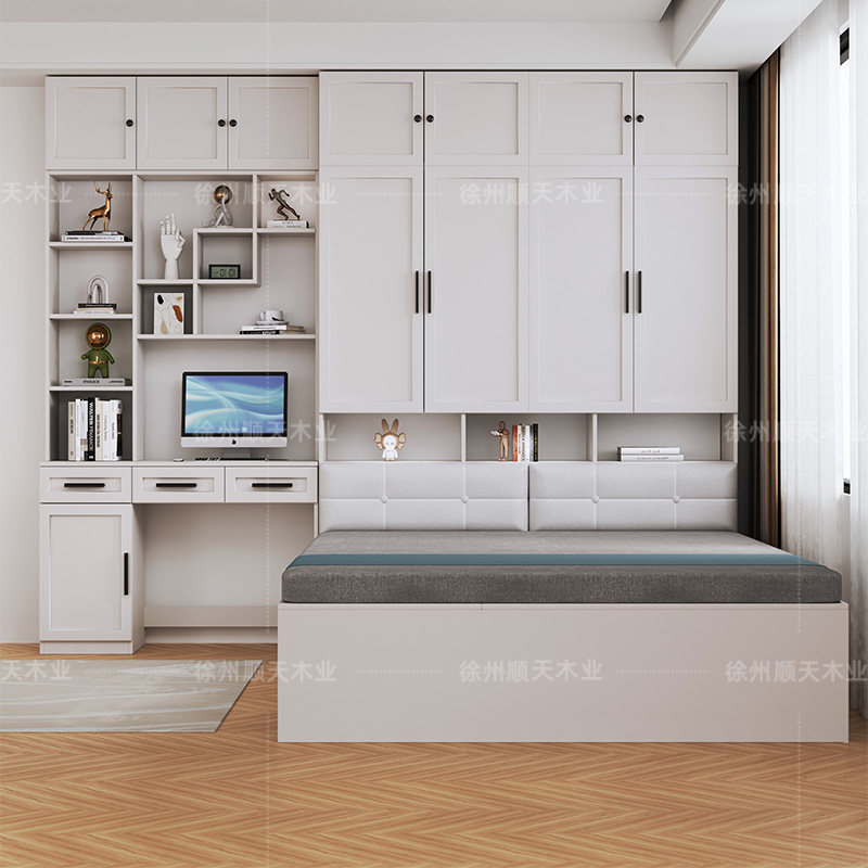 榻榻米床衣柜床一体小户型多功能储物床家用卧室带书桌组合儿童床,住宅家具,衣柜床,淘宝优惠券,粉丝福利购,淘宝优惠卷