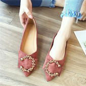 女晚晚鞋 尖头平底鞋 瓢鞋 仙女单鞋 女2025新款 春夏浅口百搭软底女鞋