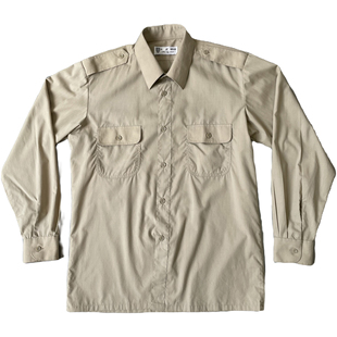 女士米黄衬衣夏季透气免烫休闲纯色长袖 黄色速干商务正装衬衫