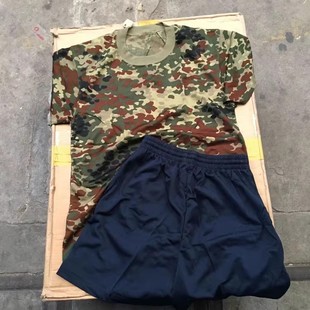 女士短袖体能训练服体能服套装 速干T恤短裤短袖