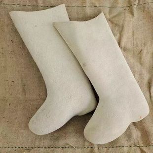 长筒毡靴毡疙瘩粘旮瘩毡嘎达毡鞋纯羊毛蒙古靴保暖户外雪地毡嘎瘩