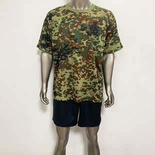 老式男款短袖体能训练服体能服套装 户外速干T恤短裤短袖