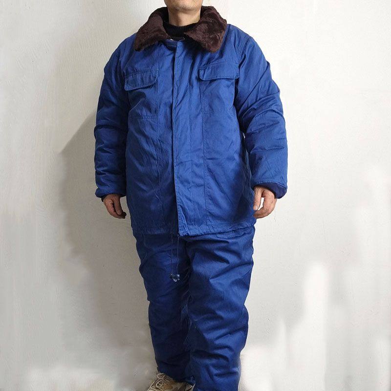 上皮下棉冬季保暖棉衣高寒地勤皮服 防寒服脱卸皮板羊毛里