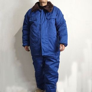 上皮下棉冬季保暖棉衣高寒地勤皮服 防寒服脱卸皮板羊毛里