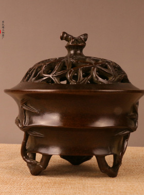 室内仿古风供佛熏香摆件