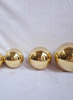 铜器大号铜球铜圆球龙珠球铜健身球纯铜实心球黄铜球保健球