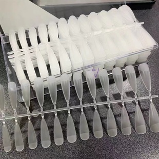 甲片美甲贴片甲店专用短款穿戴超薄无痕练习延长全半贴片指甲工具