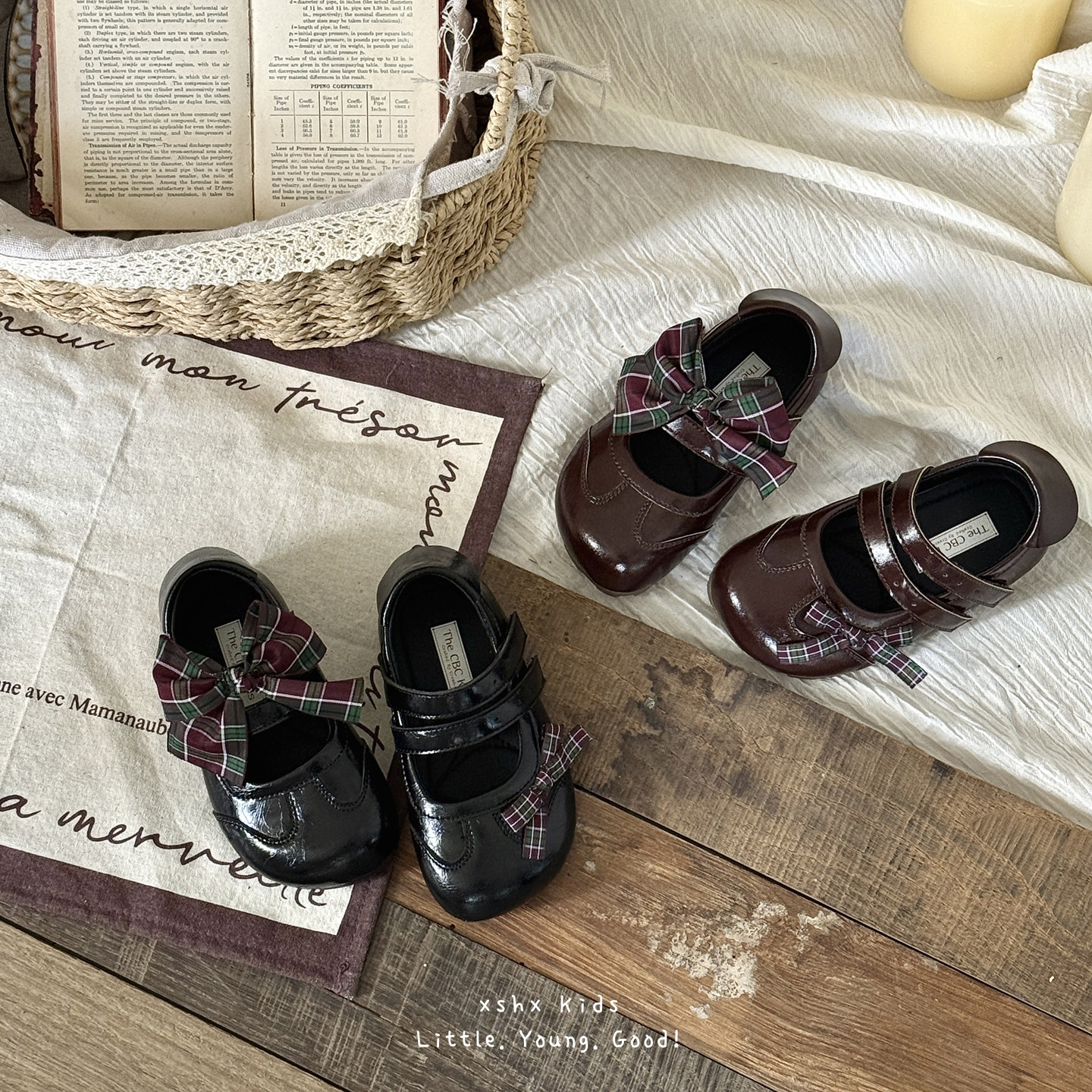 女童小香风软底时装淑女单鞋新款春季女孩浅口甜美公主鞋演出皮鞋