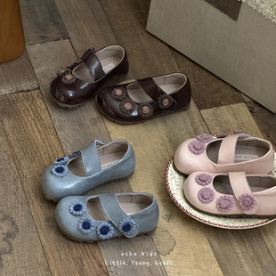 女童小香风软底甜美玛丽珍鞋新款春季女孩时装淑女单鞋公主皮鞋潮
