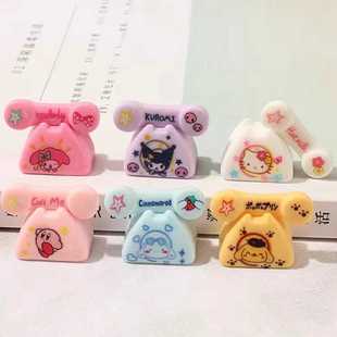 bjd小布娃娃屋配件diy场景模型拍聂道具小孩迷你玩具仿真座机电话