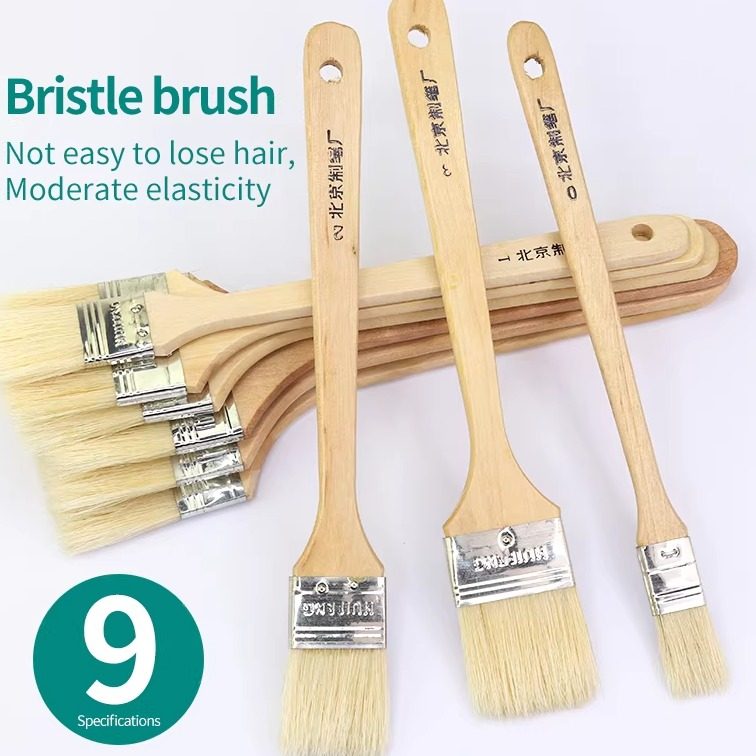 猪鬃笔刷水粉水彩丙烯油画颜料猪毛板刷油画刷子美术绘画笔刷墙刷,文具电教/文化用品/商务用品,水粉/水彩/油画专用笔,淘宝优惠券,粉丝福利购,淘宝优惠卷